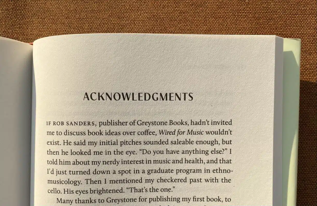 How to Write Acknowledgements for a Book