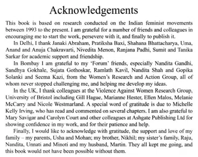 Best Book Acknowledgements